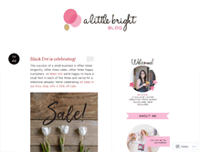 Tablet Screenshot of alittlebright.com